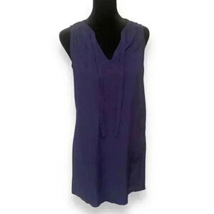 Old Navy Women's XS Sleeveless V-Neck Clean Tie Front Navy Blue Mini Dress